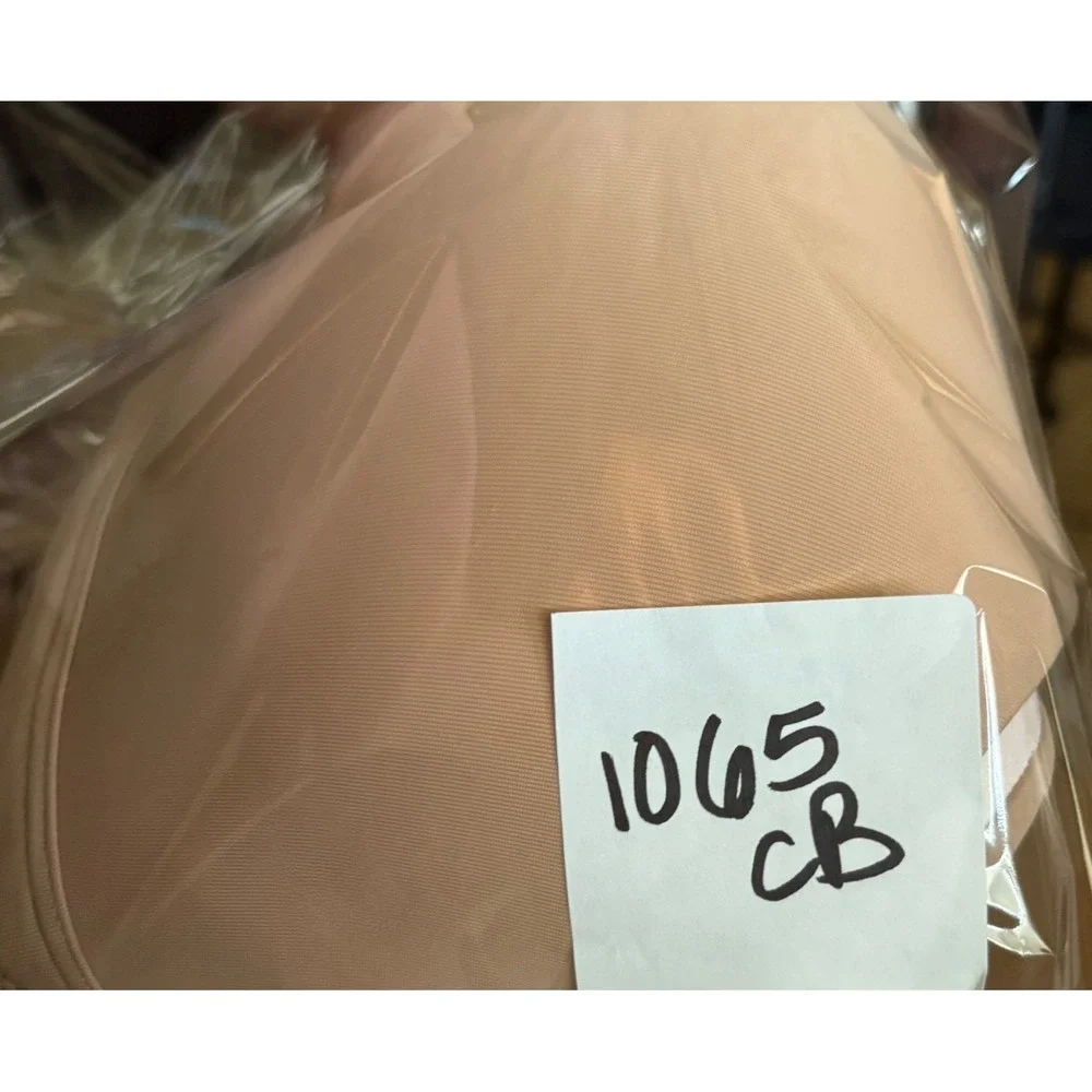 Victoria's Secret PINK Bra WIRELESS 38D Beige Good Lightly Lined Wear Everywhere